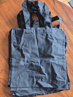 Plain Black Canvas Tote Bag - Set of 8 Crafts Cricut